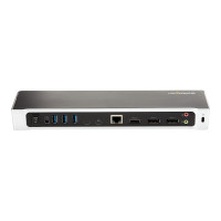 Produktbild för StarTech.com 4K USB-C-docka för tre skärmar med 5 USB 3.0-portar - dockningsstation - USB-C - HDMI, 2 x DP - 1GbE