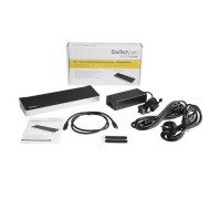 Produktbild för StarTech.com 4K USB-C-docka för tre skärmar med 5 USB 3.0-portar - dockningsstation - USB-C - HDMI, 2 x DP - 1GbE