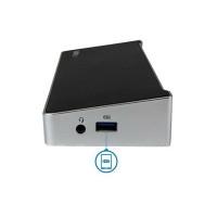 Produktbild för StarTech.com 4K USB-C-docka för tre skärmar med 5 USB 3.0-portar - dockningsstation - USB-C - HDMI, 2 x DP - 1GbE