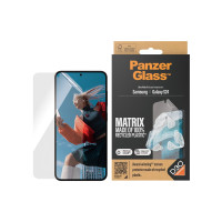 Produktbild för PanzerGlass Matrix - skärmskydd för mobiltelefon - med D3O, ultrabred passning med AlignerKit