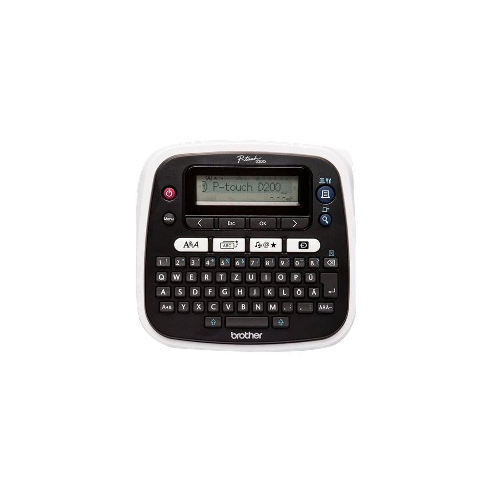 Produktbild för Brother P-Touch PT-D200BWVP - etikettskrivare - svartvit - termisk överföring