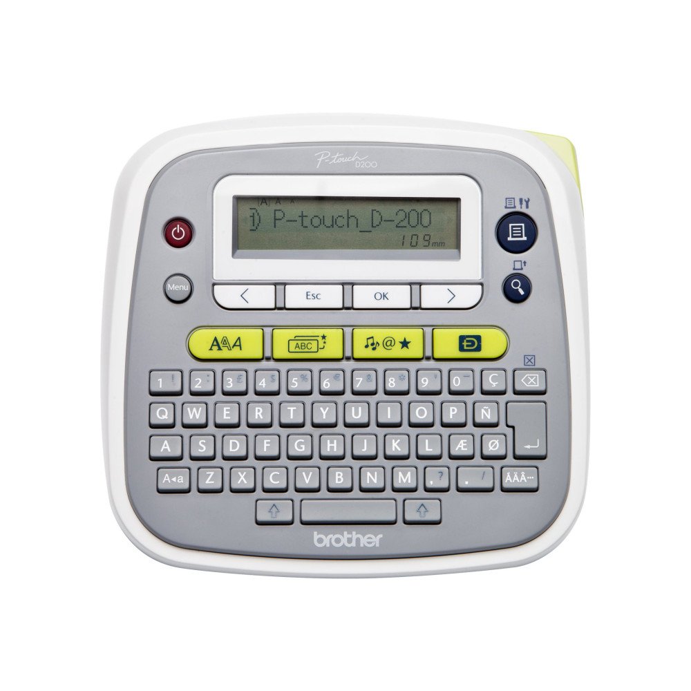 Produktbild för Brother P-Touch PT-D200BWVP - etikettskrivare - svartvit - termisk överföring