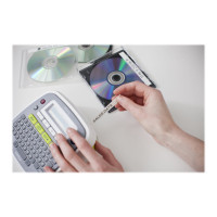 Produktbild för Brother P-Touch PT-D200BWVP - etikettskrivare - svartvit - termisk överföring