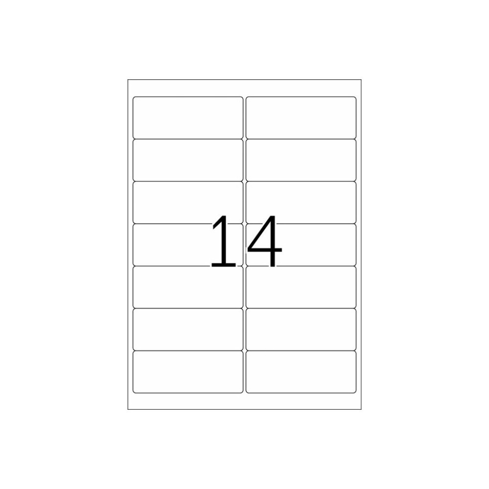Produktbild för HERMA Premium - laminerade adressetiketter - matt - 1400 etikett (er) - 99.1 x 38.1 mm