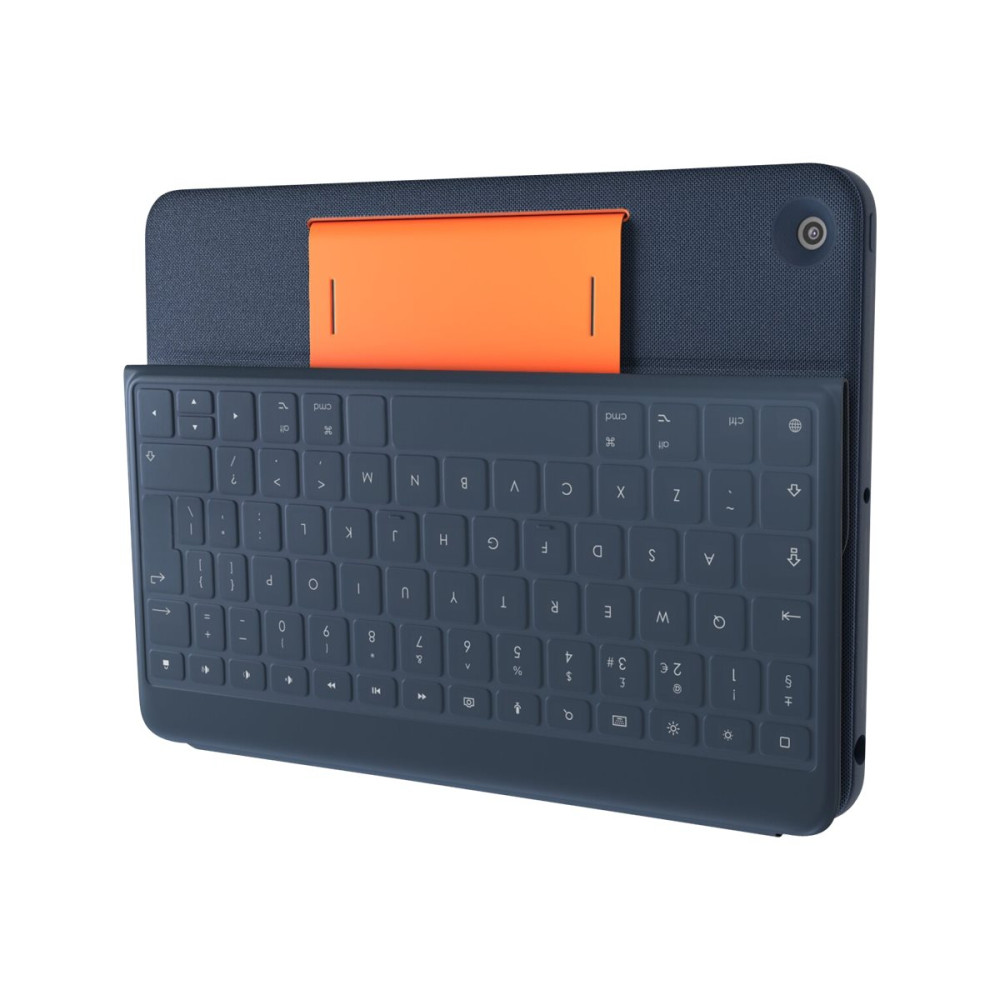 Produktbild för Logitech Rugged Combo 3 - tangentbord och foliefodral - klassisk blå Inmatningsenhet