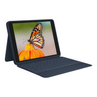 Produktbild för Logitech Rugged Combo 3 - tangentbord och foliefodral - klassisk blå Inmatningsenhet