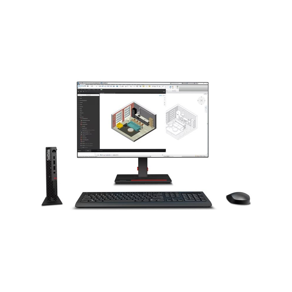 Produktbild för Lenovo ThinkStation P3 - liten Core i7 i7-14700 2.1 GHz - vPro Enterprise - 16 GB - SSD 512 GB - tysk