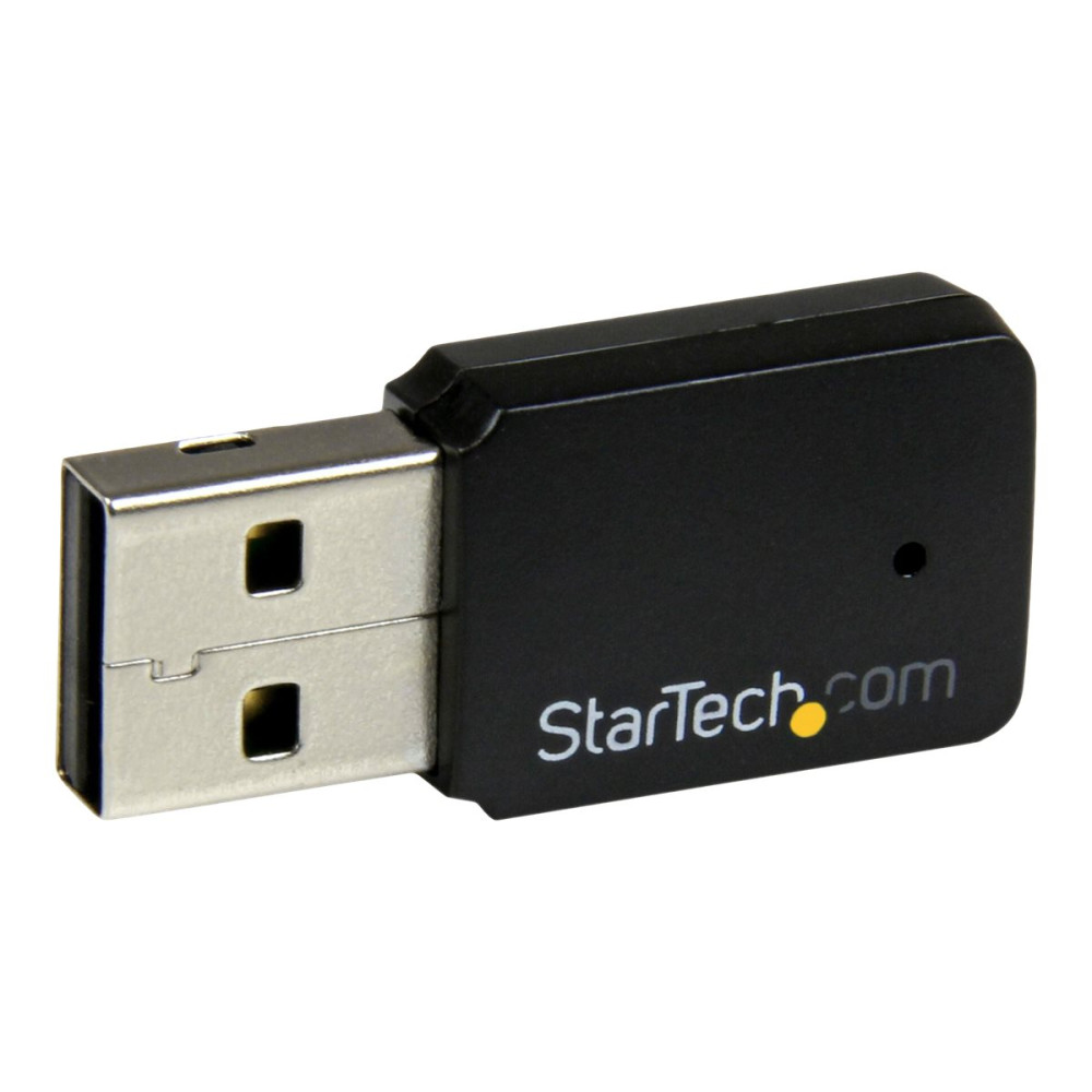 Produktbild för StarTech.com USB 2.0 AC600 trådlös-AC-nätverksadapter med mini dual-band - 1T1R 802.11ac WiFi-adapter - nätverksadapter - USB 2.0