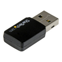 Produktbild för StarTech.com USB 2.0 AC600 trådlös-AC-nätverksadapter med mini dual-band - 1T1R 802.11ac WiFi-adapter - nätverksadapter - USB 2.0