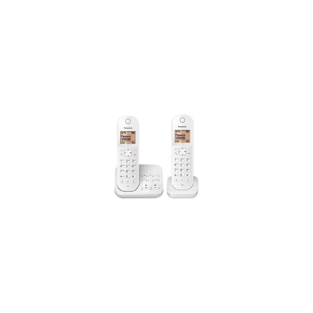 Produktbild för Panasonic KX-TGC422G - trådlös telefon - svarssysten med nummerpresentation + 1 extra handuppsättning