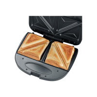 Produktbild för SEVERIN SA 2969 - smörgåsgrill - borstat stål/svart