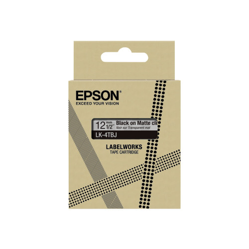 EPSON Epson LabelWorks LK-4TBJ - bandpatron - 1 kassett(er) - Rulle (1,2 cm x 8 m)