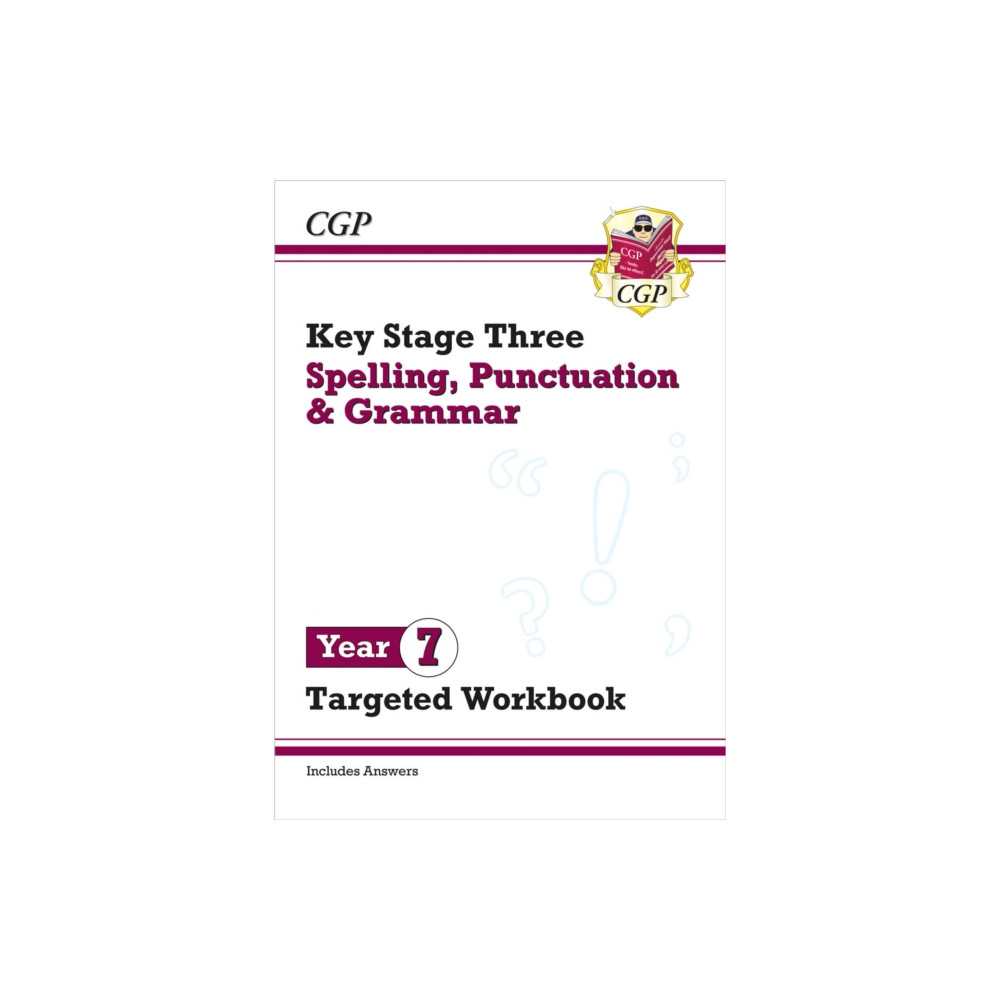 Produktbild för New KS3 Year 7 Spelling, Punctuation and Grammar Targeted Workbook (with answers) (häftad, eng)