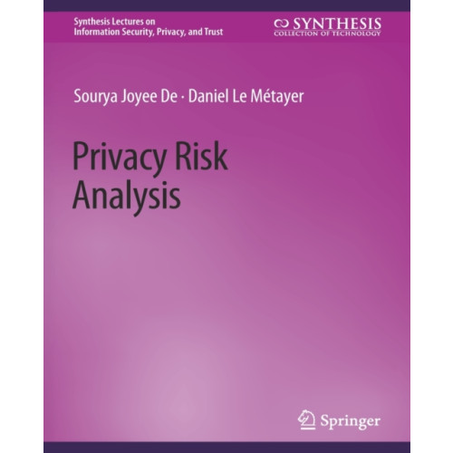 Springer International Publishing AG Privacy Risk Analysis (häftad, eng)