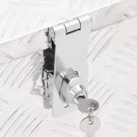 Produktbild för Förvaringslåda silver 100x55x37 cm aluminium
