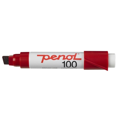PENOL Penol 100, Röd, Mejselspets, Röd, Vit, 3 mm, 1 cm, Glas, Met...