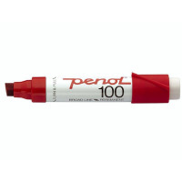 Produktbild för Penol 100, Röd, Mejselspets, Röd, Vit, 3 mm, 1 cm, Glas, Met...
