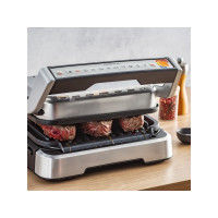 Produktbild för Tefal OptiGrill 2in1 GC773D10, Rostfritt stål, Metall, Rekta...