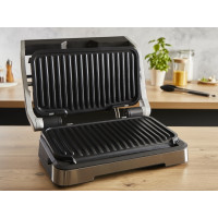 Produktbild för Tefal OptiGrill 2in1 GC773D10, Rostfritt stål, Metall, Rekta...