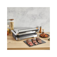 Produktbild för Tefal OptiGrill 2in1 GC773D10, Rostfritt stål, Metall, Rekta...