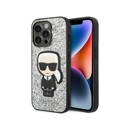 Karl Lagerfeld Karl Lagerfeld Fodral till iPhone 14 Pro 6,1" hardcase silve...