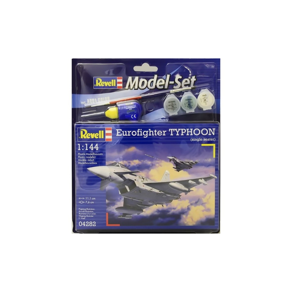 Produktbild för Revell Eurofighter Typhoon, Luftfarkostmodell med fast vinge...