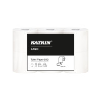 Produktbild för Katrin Classic System Toilet 800 - toalettpapper - 800 ark - rulle - 100 m - vit (paket om 36)