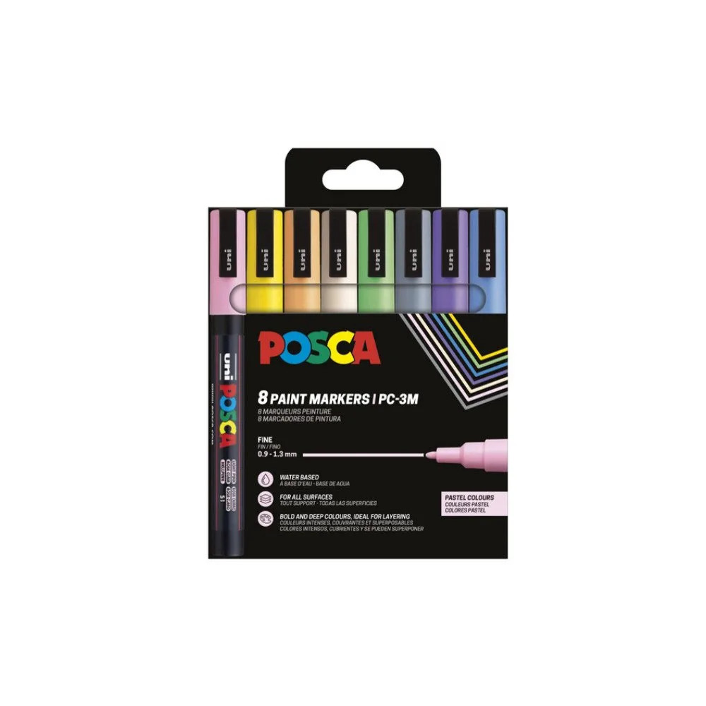 Produktbild för Paintmarker POSCA PC-3M Pastel