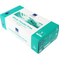 Produktbild för Nitrilhandske Classic Sensitive small blå pudderfri