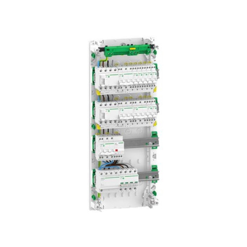 SCHNEIDER ELECTRIC Monterad Resi9 XP PW gruppcentral, 4 rader 13M: 1xAFB 1xSPD...