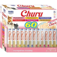 Produktbild för Inaba Foods INABA CAT CHURU VARIETIES tonfisk kattgodis 60 x...