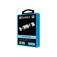 Produktbild för Sandberg kortläsare - micro USB / USB / USB-C