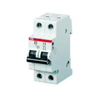 Produktbild för ABB automatsäkring MCB 13A C, 2-pol, 6kA, 230/400V AC, 36 mm