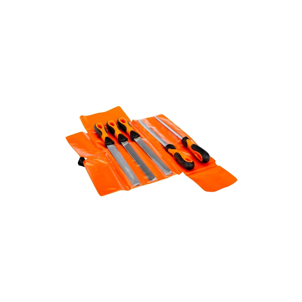 Produktbild för BAHCO Ergo file set med 5 st 8" fileSlipfil, halvrunda, skåp...