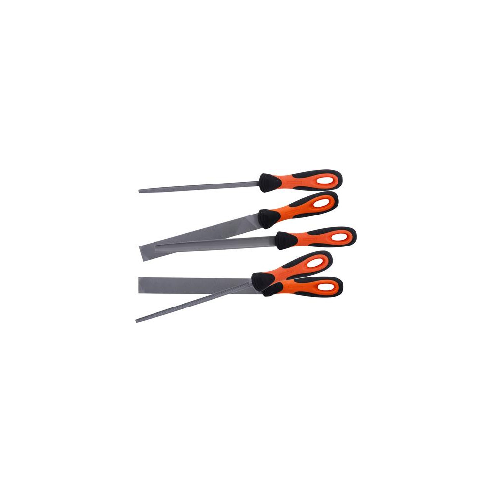 Produktbild för BAHCO Ergo file set med 5 st 8" fileSlipfil, halvrunda, skåp...