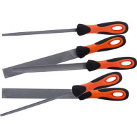 Produktbild för BAHCO Ergo file set med 5 st 8" fileSlipfil, halvrunda, skåp...