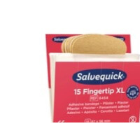 Produktbild för Plåster, Salvequick Fingertip 6454, textil, XL, förpackning...