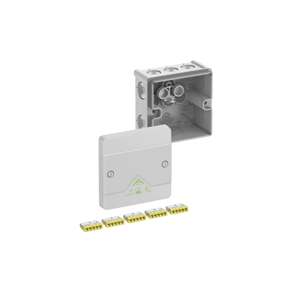 Produktbild för Spelsberg Abox 025-2,5² förgreningsdosa, IP66, IK07, inv., 5...