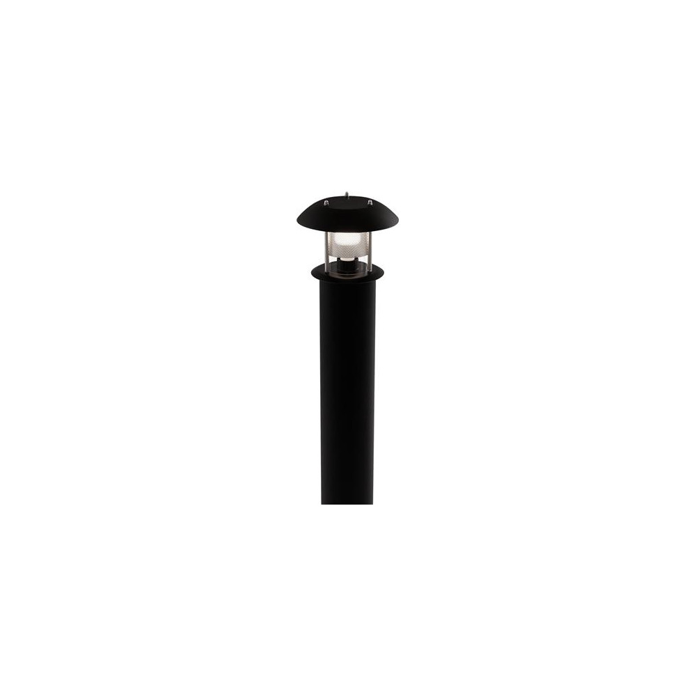 Produktbild för DeKANON pollararmatur för Ø133 mm stolpe svart RAL 9005 E27...