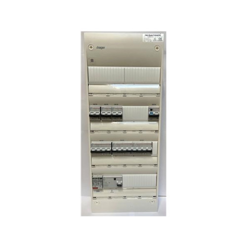Solar Plus Färdigmonterad elcentral Gamma 4R vit, HPFI 40A 30mA, 3C10 2...