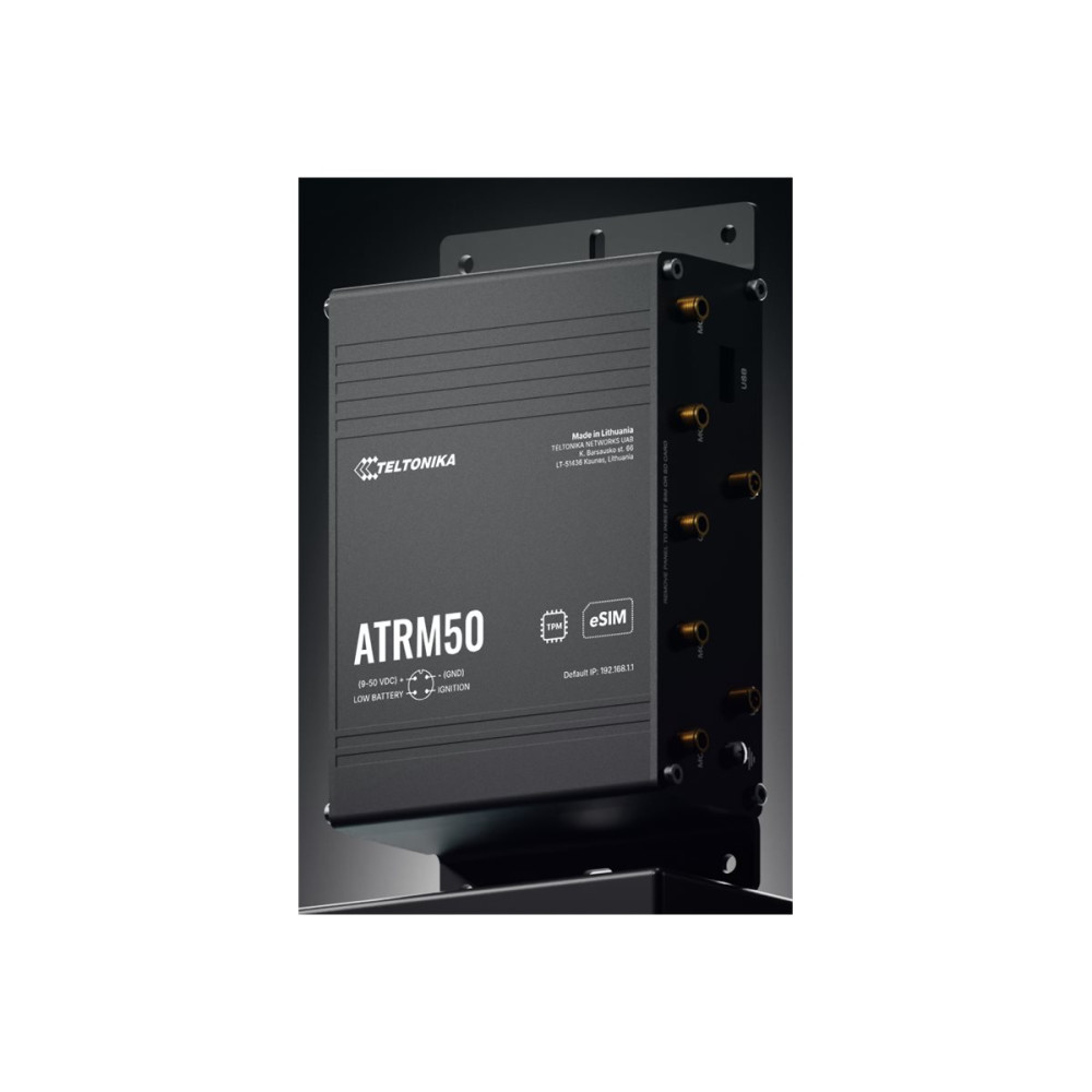 Produktbild för Teltonika ATRM50 - trådlös router - WWAN - Wi-Fi 5 - 5G, 3G, 4G - försänkt montering möjlig