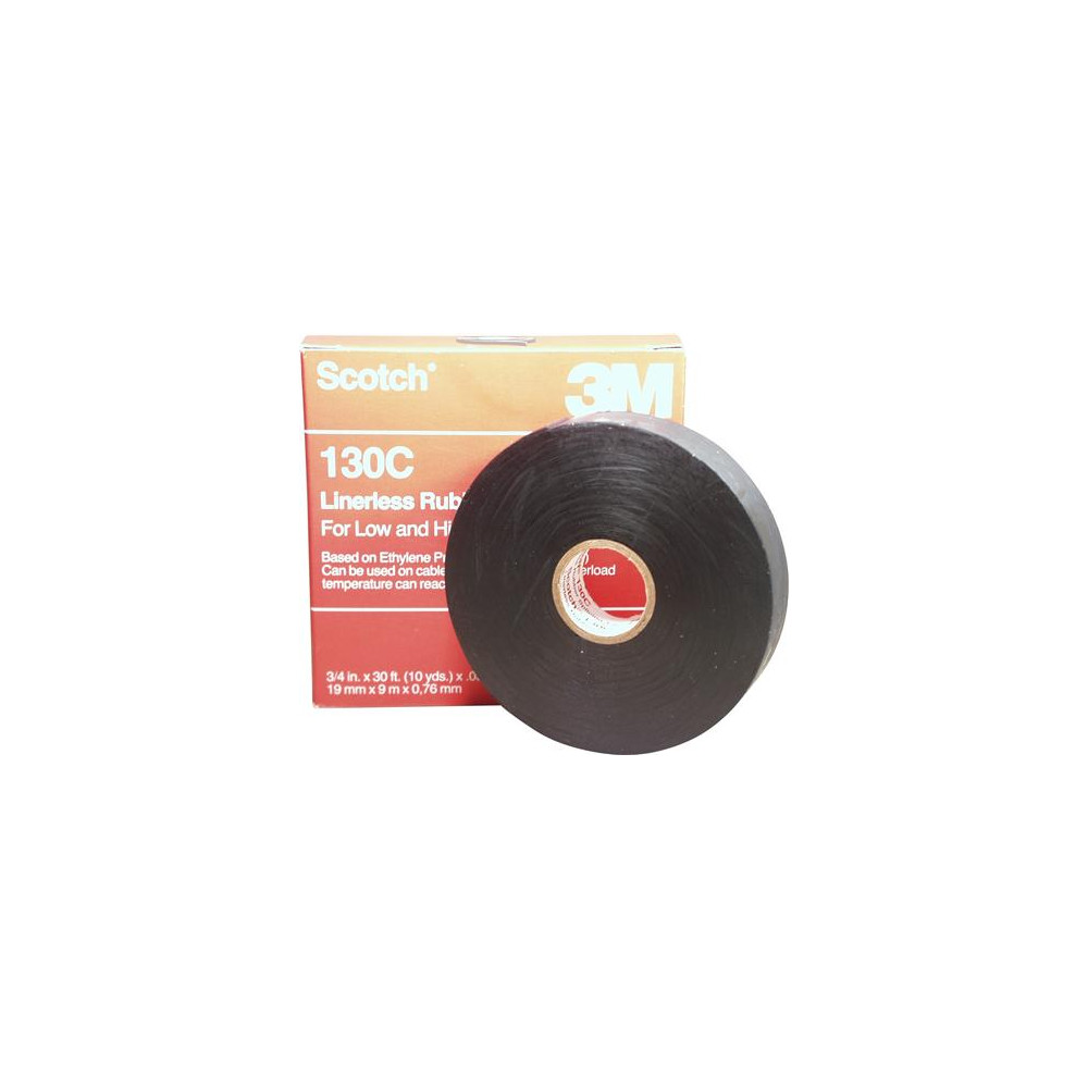 Produktbild för 3M 80610833404, 1 styck, Svart, 750 V, 9,1 m, 19 mm, 0,76 mm