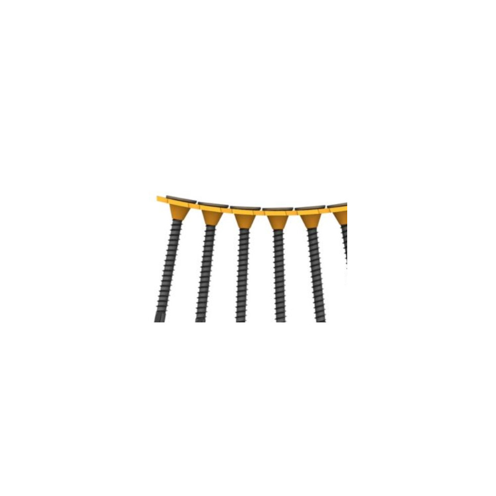 Produktbild för P-SCREW T gipsväggskruv svartfosf., 3,5x35 mm 1000 st bandad...