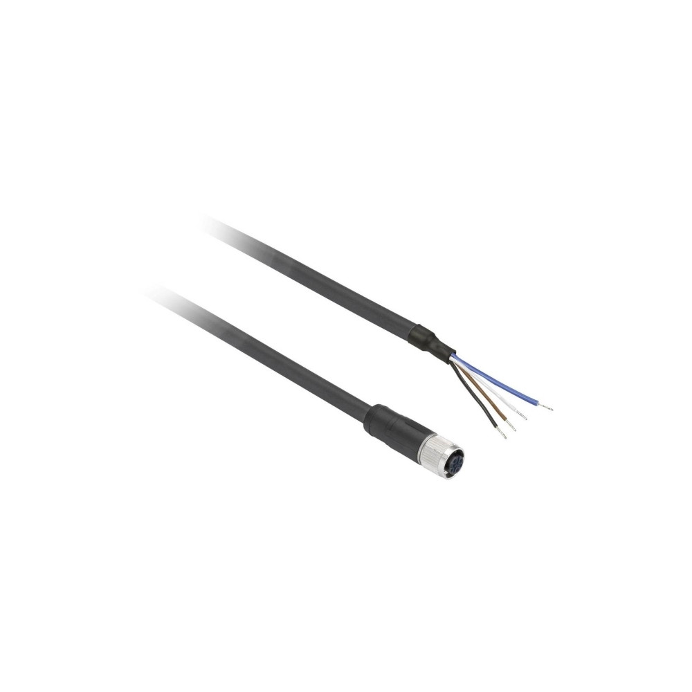 Produktbild för Schneider Electric XZCP0941L2, 2 m, M8, Hunstik, Sort, Polyu...