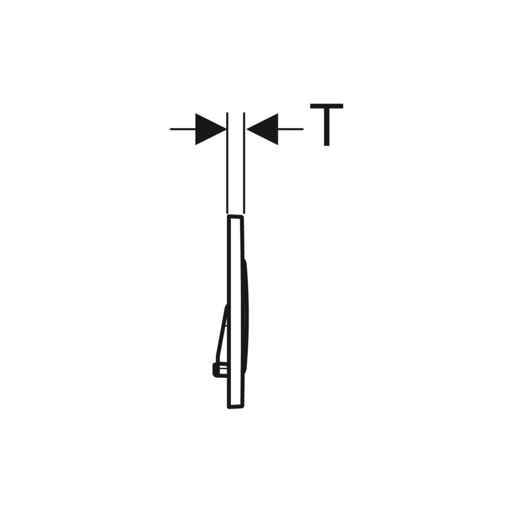 Produktbild för Geberit 115.882.01.1, Spolplatta, Vit, Geberit, 246 mm, 12 m...