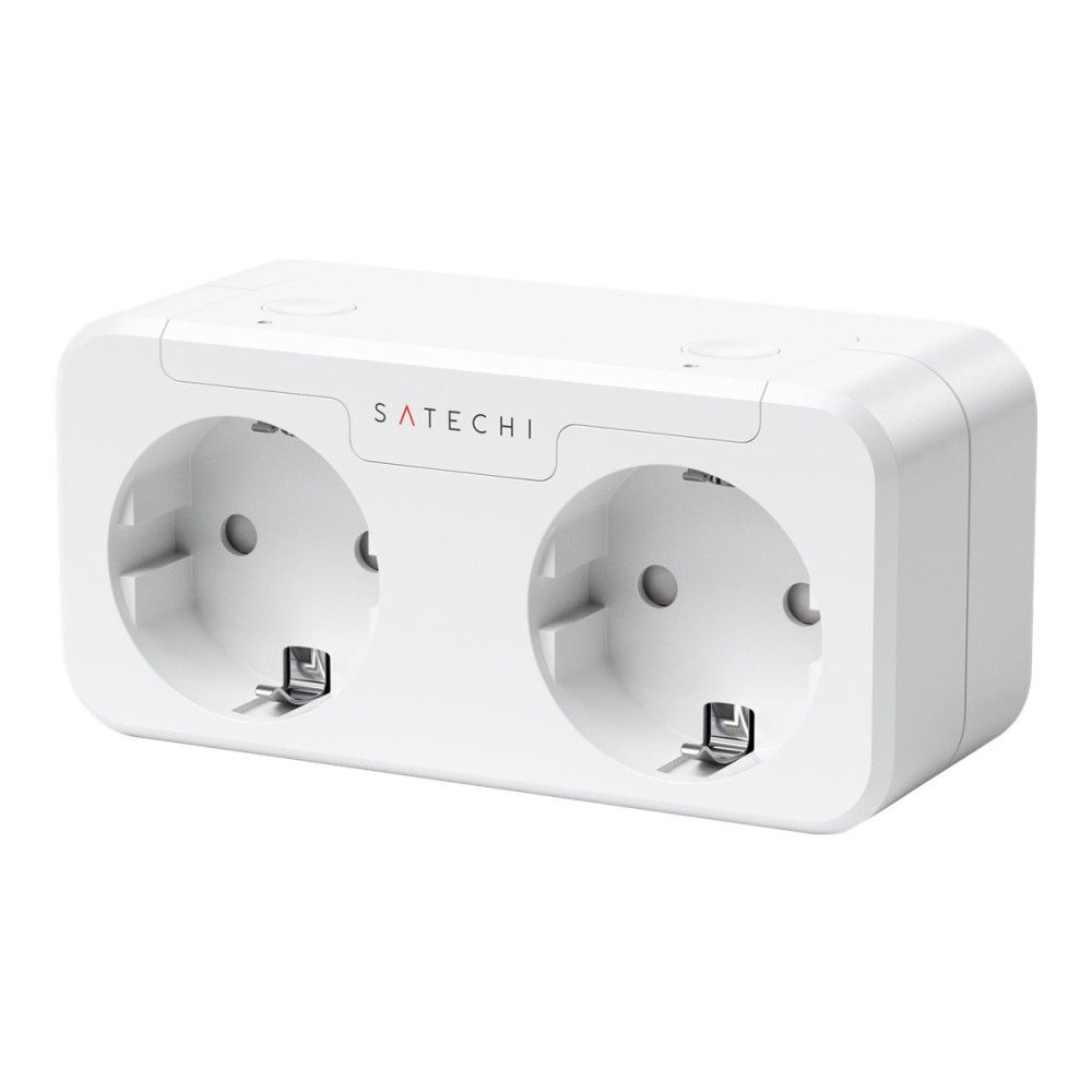 Produktbild för Satechi Dual Smart Outlet - smart kontakt - Wi-Fi - vit