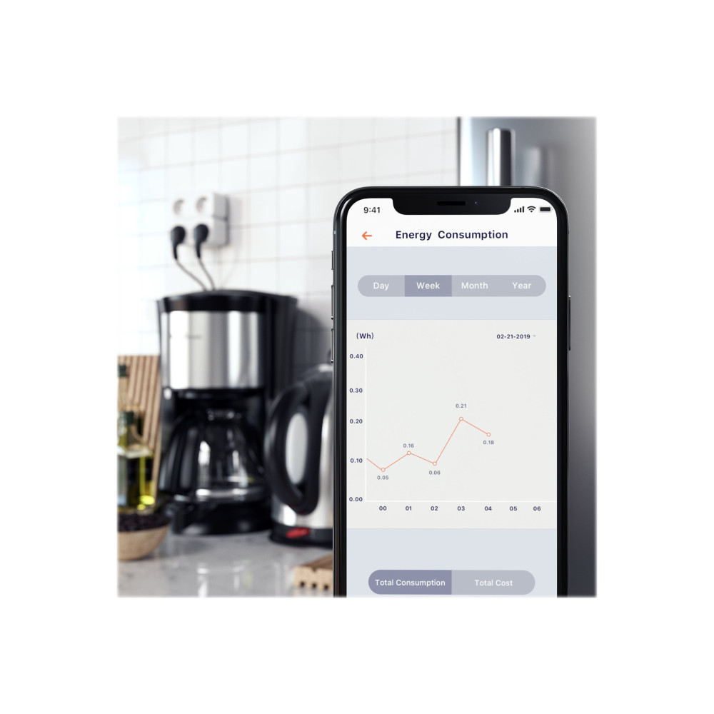 Produktbild för Satechi Dual Smart Outlet - smart kontakt - Wi-Fi - vit