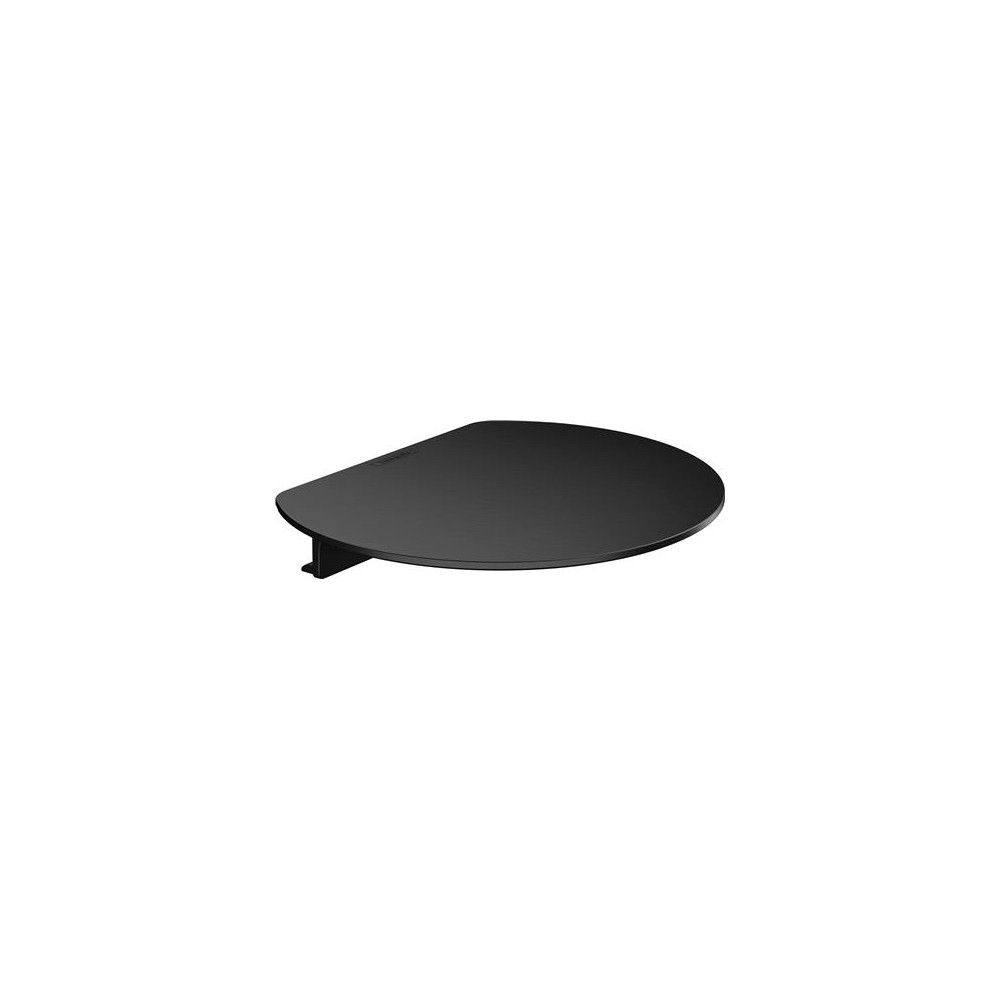 Produktbild för HansGrohe WallStoris hylla 200x169mm m/ skenor, matt svart,...