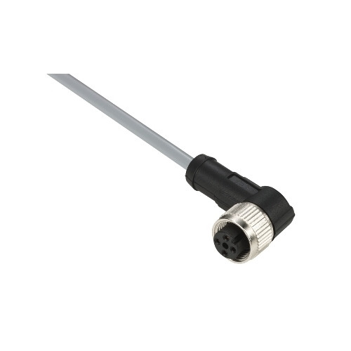 SCHNEIDER ELECTRIC Schneider Electric XZCPV1241L5, 5 m, M12, Hunstik, Grå, Poly...