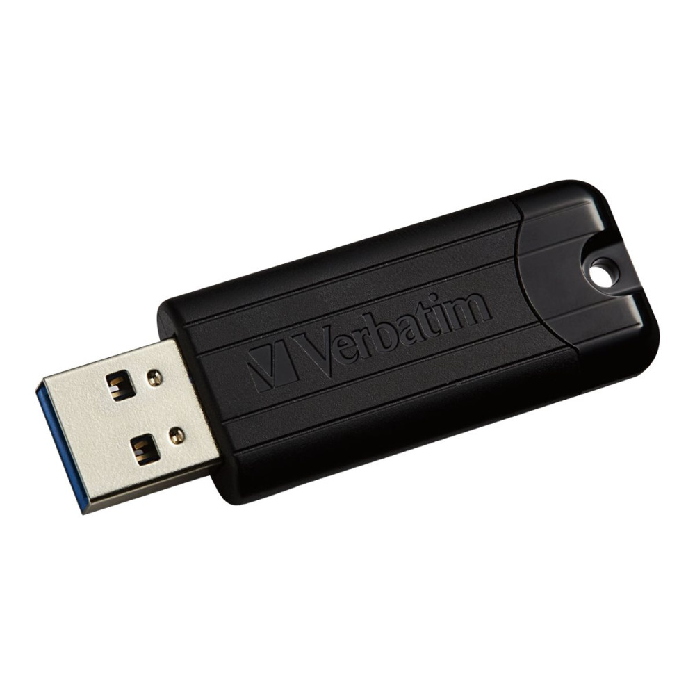 Produktbild för Verbatim PinStripe USB Drive - USB flash-enhet - 128 GB